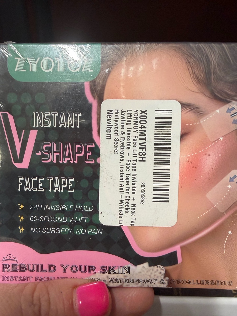 Face Lift Tape Invisible Neck Tape for Cheeks, Jawline & Eyebrows - Picture 4 of 5